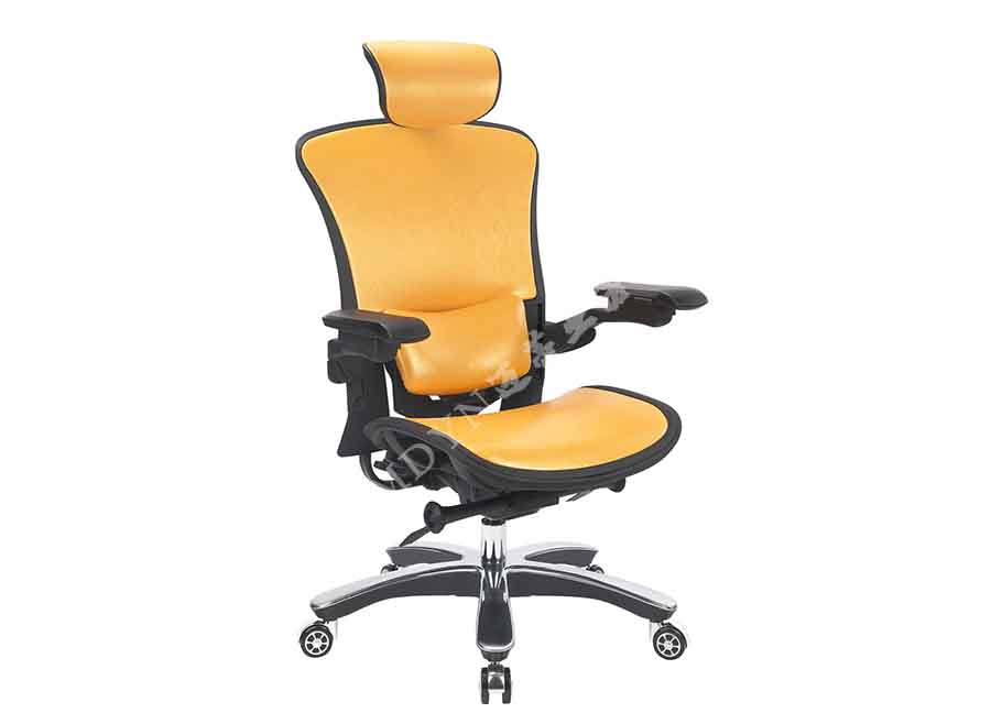 人体工学办公椅-KY2012高背皮椅正面