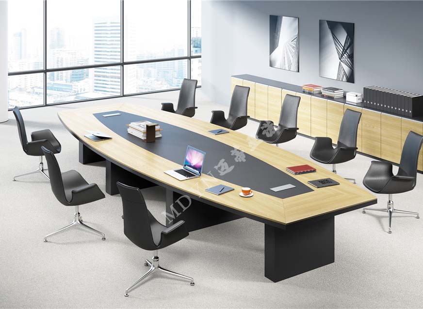 板式老板办公桌-MY021配套会议桌