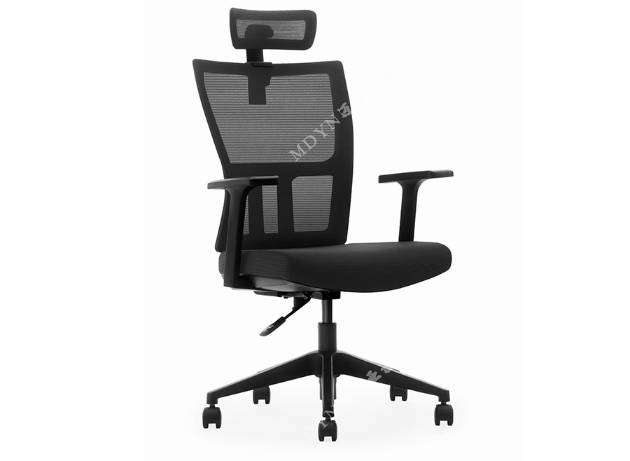 办公椅-MYW6黑色高背椅展示图