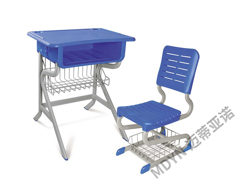 学生课桌椅-MY007蓝色